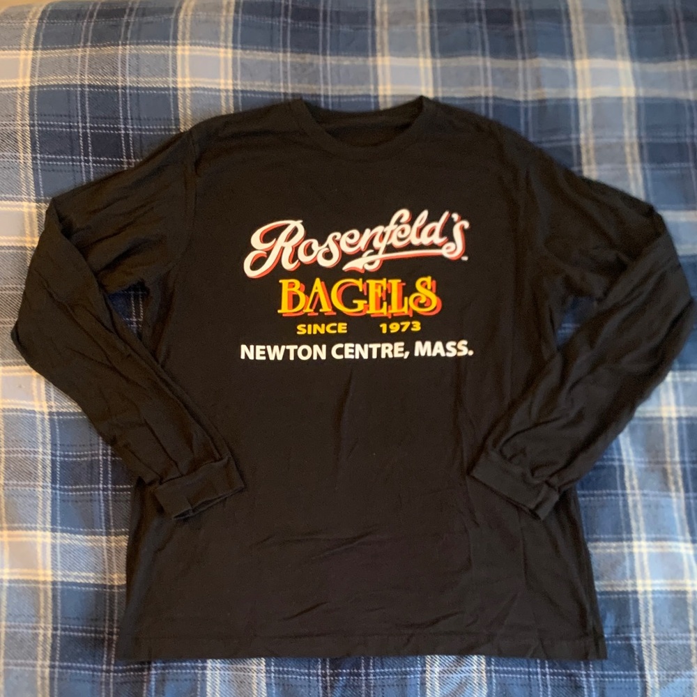 Rosenfeld’s Bagels Bagel Local Business Newton Massachusetts Long Sleeve T Shirt